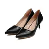 Zapatos de mujer británicos de boca poco profunda con punta de charol, tacón alto, de una sola capa, zapatos profesionales elegantes franceses para mujer, tallas 31-48, zapatos de comercio exterior