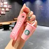 Llavero Starbucks Taza de Té con Leche Muñeco de Dibujos Animados Llavero de Coche Colgante para Bolso Máquina de Garra Regalo Pequeño Venta al por Mayor