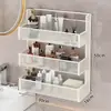 Estante de Almacenamiento para Cosméticos de Inodoro de Baño Colgador de Almacenamiento para Lavabo de Inodoro Montado en la Pared sin Perforaciones con Drenaje