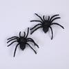 Amazon Transfronterizo Halloween Nueva Simulación Araña Falsa Extraña Modelo de Pegamento Suave Juguete Araña Anillo Negro Plástico