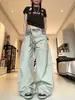 Pantalones de trabajo de patchwork camuflaje caqui para hombres y mujeres, estilo retro americano, diseño único, pantalones rectos de pierna curva de nicho, modernos