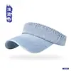 Sombrero de Vaquero sin Copa Nuevo Estilo Primavera y Verano, Sombrero Retro Lavado Hueco para Protección Solar para Mujeres, Sombrero de Sombrilla para Ciclismo al Aire Libre