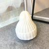 Moda Coreana Chapéu de Tricô com Placa de Luz Colorida Doce Cor Sólida Unissex Outono e Inverno Chapéu de Lã Pontudo Quente para Casal