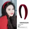 Accesorios de Año Nuevo Temperamento Retro Diadema de Terciopelo Estilo Hong Kong Diadema de Esponja Parte Superior Cranial Alta Presión Roja Cabello 2025 Nuevo