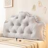 Almofada de cabeceira macia estilo princesa estilo europeu, almofada de pescoço aquecida, travesseiro para quarto, sala de estar, sofá, janela saliente