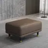 Tecnologia Sem Lavagem Sofá de Tecido Banquinho Apoio para os Pés Estilo Nórdico Japonês Simples Apoio para os Pés de Madeira Banquinho Quadrado para Trocar Sapatos Banquinho para o Final da Cama