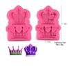Molde de silicone para bolo de coroa, molde de argila macia, molde de epóxi, ferramentas criativas de panificação em família, vendas diretas da fábrica
