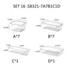 Caja de Almacenamiento de Plástico Transparente para Escritorio Baño Dormitorio Almacenamiento de Cosméticos Oficina Multifuncional Comercio Exterior Venta al por Mayor Transfronteriza