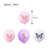 Conjunto de Balões de Látex Cartoon de 12 polegadas Balões Temáticos para Festa de Aniversário Múltiplos Padrões Festa 18 peças
