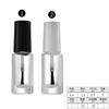Com Tampa e Pincel 5ml Redonda 10ml Garrafa de Água de Melão Amargo 15ml Quadrada Transparente Frasco de Vidro para Esmalte