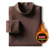 Novo Conjunto Essencial de Veludo Amigo da Pele para Outono e Inverno, Calça Térmica Masculina de Lã Dupla Face de Cintura Alta, Roupa Íntima Térmica de Manga Longa