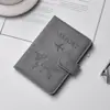 Capa de Passaporte em Couro PU em Estoque com Fivela, Multifuncional, Durável, Anti-Magnético, Antifurto, Porta-Documento de Identidade Bolsa para Passaporte