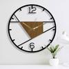 Reloj de Pared Geométrico Popular Creativo Transfronterizo, Reloj de Pared Silencioso de Madera Minimalista Moderno para Decoración de Sala de Estar en Casa