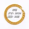 Suministro directo de fábrica simulación DISCO hip hop ostentoso collar de oro collar de diamantes de simulación disco en stock venta al por mayor