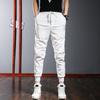Pantalones casuales de verano para hombre, estilo coreano, modernos, tobilleros, nuevo estilo, suaves, guapos, cintura elástica, tobillos elásticos con cordón, ajustados, tobilleros 2005
