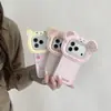 Capa de celular com padrão de desenho animado 3D para iPhone 18 Pro Max, Apple 17, 16P e 15P, oferecendo proteção contra quedas