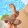 Sandalias Cuña Casuales Transfronterizas Europeas y Americanas Nuevo Modelo 2026 Sandalias de Verano para Mujer Slip-On Venta al por Mayor Tallas Grandes