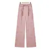 Pantalones de Verano para Abuela de Cintura Alta Sueltos Adelgazantes de Pierna Ancha Pantalones para Mujeres de Mediana Edad y Mayores Pantalones Largos Finos Casuales Pantalones Estilo Chino para Mamá