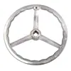 Volante Cromado de Ferro Fundido Volante de Manivela Manual para Máquina-Ferramenta Cromada por Galvanoplastia Volante Espessado de Borda Quadrada Conforme Desenho Não Padrão