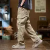 Pantalones Cargo de Marca de Moda Estilo Americano para Hombre, Pantalones Largos Holgados Rectos de Pierna Ancha para Primavera y Verano, Pantalones Largos Deportivos Casuales Geniales de Moda 2024