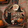 Pingente Redondo de Acrílico para Halloween Etiqueta com Padrão Personalizável Decoração Venda Direta Transfronteiriça da Amazon Fonte de Mercadorias de Comércio Exterior