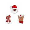 Broche de Natal Desenho Animado Esmalte Metal Distintivo Decorações de Natal Papai Noel Árvore Alce Sino Pin Fivela Acessórios