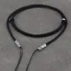 Colar Cordão com Pingente de Ágata Prata Tibetana, Pingente de Cruz com Contas Dzi, Cordão para Pingente, Masculino de Alta Qualidade