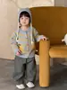 Ropa de Otoño para Bebé Cárdigan de Punto Chaqueta Suéter para Niños 2026 Nuevo Estilo Coreano Ropa para Niños Traje Casual para Niños