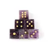 Dados de Amatista Natural, Ágata Acuática, Dados de Ojo de Tigre, Adornos para Juego de Dados de Piedra Semipreciosa, Nuevos Productos Transfronterizos