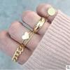 Anillo de Mariposa Popular Transfronterizo Europeo y Americano Anillo Abierto Multijunta Set de Anillos Transfronterizo Más Vendido Set de 22 Anillos de Corazón