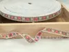 Cinta de jacquard bordada estilo pastoral fresca con borde de madera floral de 1.2 cm, accesorios para accesorios de ropa DIY
