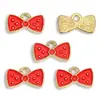 Colgante Pequeño de Esmalte de Colorido Lazo Estilo Coreano Estilo Ins Joyería Collar Pulsera Pendientes Materiales para Manualidades Multicolor U104