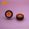 Rueda de goma con recubrimiento amarillo fino XJ322AB rueda de goma rueda de grano fino rueda de juguete piezas pequeñas para producción