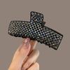 Pinza Metálica de Diamantes Completa para el Cabello Accesorios para el Cabello de Mujer Pinza Mediana y Grande de Tiburón Parte Posterior de la Cabeza Pinza para el Cabello Celebridad de Internet Tocado