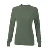 Top Deportivo Transfronterizo de Otoño e Invierno para Mujer, Cuello Redondo, Corte Ajustado, Manga Larga, Amigable con la Piel, para Entrenamiento de Pilates