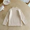 Suéter de Cuello Alto para Niñas Ningli Invierno 2026 Nuevo Elegante Versátil Ropa Interior para Niñas Tejidos para Niña
