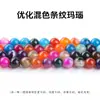 Suministro Directo de Fábrica de Joyería Jingde Ágata de Hilo Enroscado Cuentas Sueltas Accesorios para Joyería DIY Ágata de Hilo Enroscado Roja Productos Semi-Terminados