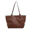 Bolsa tote de grande capacidade para mulheres 2026, bolsa de mão simples para trabalho e deslocamento, bolsa de ombro versátil trançada