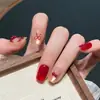 Uñas Portátiles Hechas a Mano, Puntas de Uña de Longitud Media con Forma de Almendra, Parches para Uñas Estilo Ins al por Mayor, Uñas Postizas Portátiles Ojo de Gato