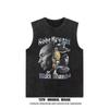 Comércio exterior desejo distressed colete masculino verão moderno plus size camiseta sem mangas High Street moda retrô marca colete