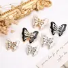 Botones metálicos de colores botones con forma de mariposa pintados al óleo botones decorativos para abrigo de lana gruesa botones para suéter botones para abrigo traje