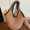 Bolso Tejido Nuevo Transfronterizo Primavera/Verano 2026, Bolso de Hombro, Bolso de Playa de Moda, Bolso de Hombro, Bolso de Mano Simple