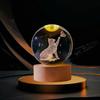 Venta al por mayor Bola de Cristal Luminosa 3D Tallada Internamente Luz Cálida Adornos de Cristal Regalos Navideños Regalos Creativos para Amigos y Mejores Amigos