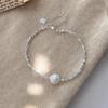 Pulseira de pedra biliar preta High-end Sense Broken Silver Vários Dois Novos Artistery Elegante Luz Luxo All-match Nicho Simples Moda ins