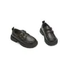 [Balaone] Sapatos de Princesa Balabala para Meninas Sapatos de Couro Preto Fosco 2026 Novos Sapatos de Primavera e Outono