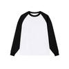 Nova Camiseta de Algodão 250g com Ombro Colorido Manga Longa Marca Moderna Masculina Solta Outono Roupa Externa Top Camisa Base para Mulheres