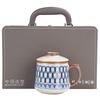 Taza de Apertura de Horno Ru Taza Cerámica Retro China Wanfo Taza de Oficina con Tapa Filtro Taza de Té Ceremonia de Acompañamiento Empresarial
