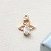 Colgante de Estrella de Cinco Puntas, Luna, Astronauta, Chapado en Cobre, Oro Real, Micro Zirconio, Joyería DIY Hecha a Mano, Aretes, Collar, Pulsera