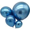 Globo de Látex Redondo de 10 Pulgadas Engrosado con Perlas Azul Claro Azul Marino Gris Neblina Azul Noche Decoración Arreglo de Cumpleaños