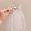 Horquilla de princesa con hilo flotante para el pelo, accesorio para el pelo de estilo coreano, para niñas, con foto de diamante brillante tridimensional de súper hada